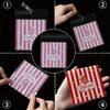 50/100 Pièces Sacs Cadeaux Design Popcorn 13*10Cm Rayure Rouge Blanche Sacs Auto-Scellants Biscuits Bonbons Sacs à Snacks Décoration de Fête