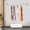 Gold Wall Mount Clothing Rack - Durable Industrial Pipe Garment Rack for Closet, Bedroom, or Boutique Display (110 Lbs Capacity)