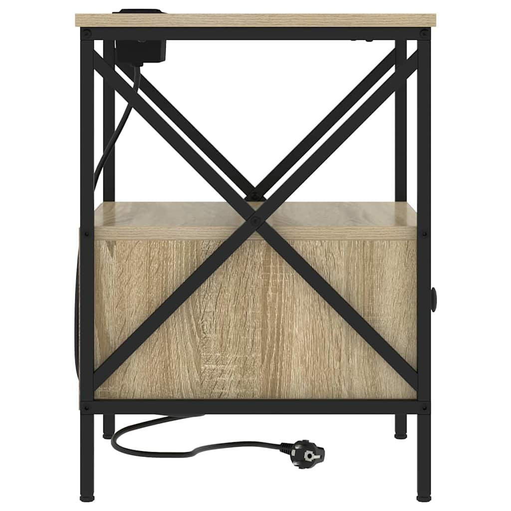 Nightstand Sonoma Oak 41.5 x 40.5 x 55 cm Particleboard