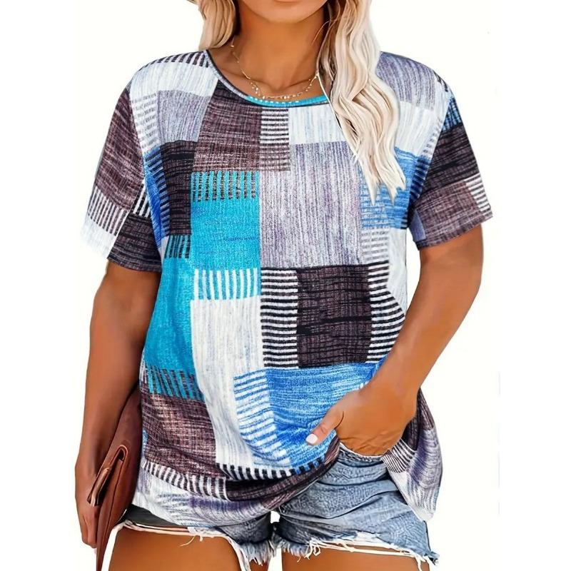 Women's T-shirt with Striped Pattern