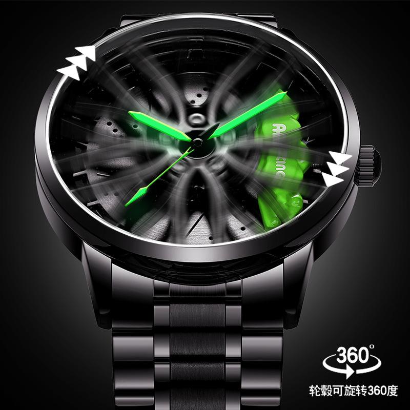 SVJ Wheel Watch Forged Hollow Watch Men's AMG 488 Hydraulic Men's Watch Quartz Watch