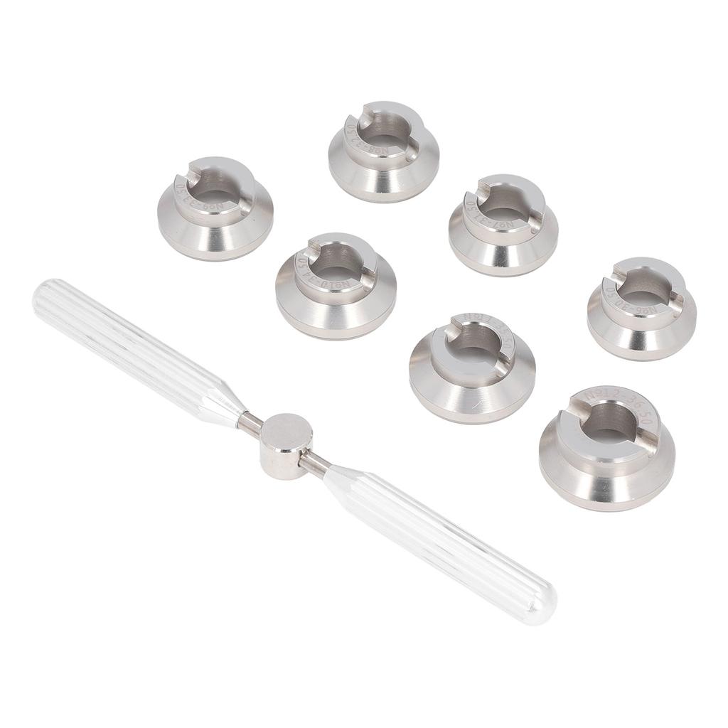 Uhr Opener Fix 7 Dies Öffnen Werkzeuge Stahl Getriebe Zurück Abdeckung Uhr Reparatur Kit Aluminium Legierung für