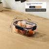 Clear Pet Crisper Box Leak-Proof Food Storage Container With Snap Locks & Silicone Seal For Fridge, Fruit, Bento & Meal Prep