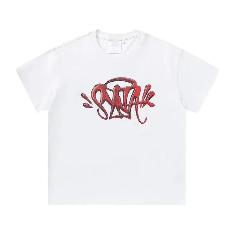 Classic Fashion Syna World Hip-hop Printed T-shirt Men Women Casual Loose Cotton Oversized Top High-street Y2K Harajuku Summer New Tee