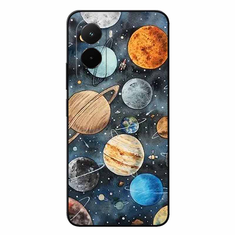 Soft Case For Xiaomi Poco M7 4G Cartoon Back Cover For PocoM7 M7 Silicone Bumper Protective Shockproof Capa Pocom7 4G Lion Coque