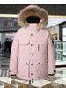 Winter 2025 Men's Fashion Down Jacket with Fur Collar - Unisex, Warm, Hooded, and Windproof.