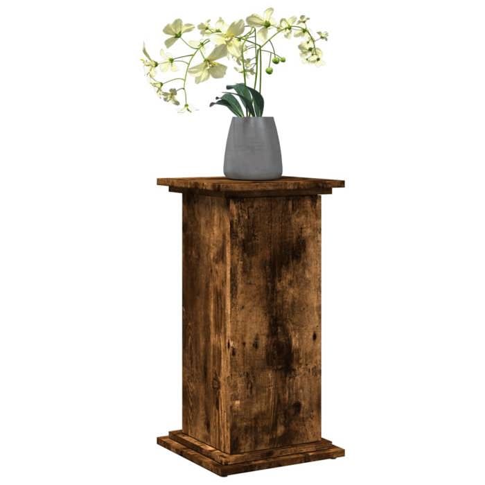 VidaXL Piédestal avec rangement chêne fumé 31x30x60 cm bois ingénierie 854620