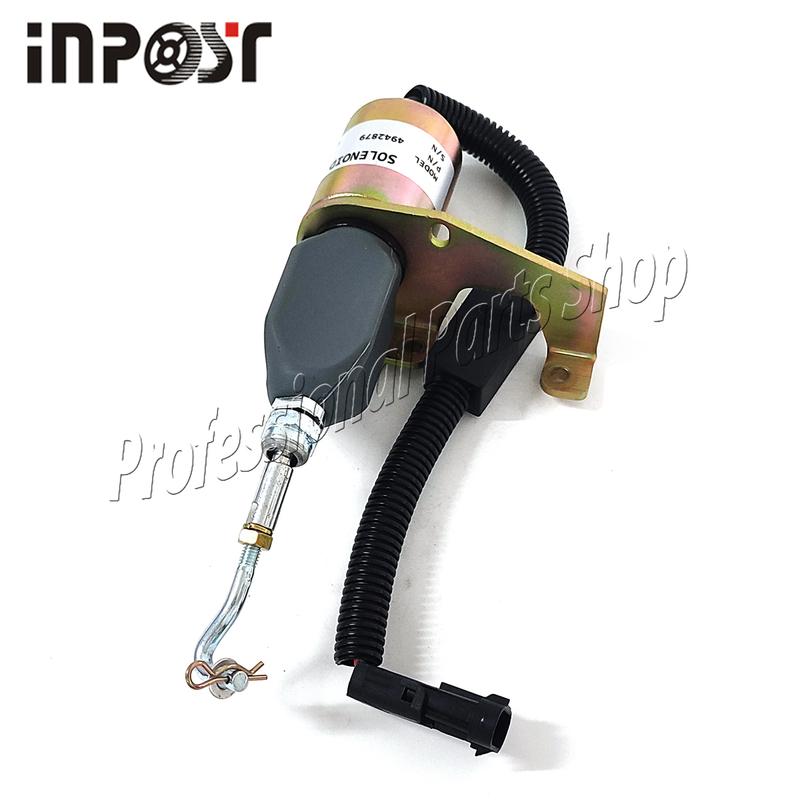 24V 4942879 Fuel Stop Solenoid Valve D59-002-01A For Cummins Excavator 24 Volt
