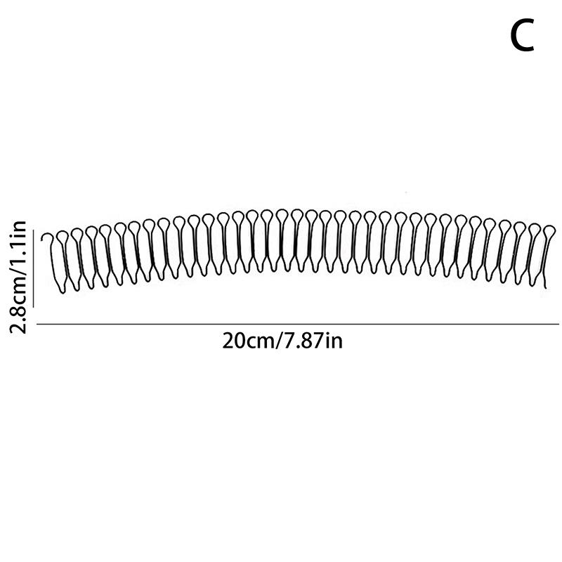 Women Invisible Broken Hair Hairpin Adult Tiara Tools Roll Curve Needle Bangs Fixed Insert Comb Professional Styling Accessories