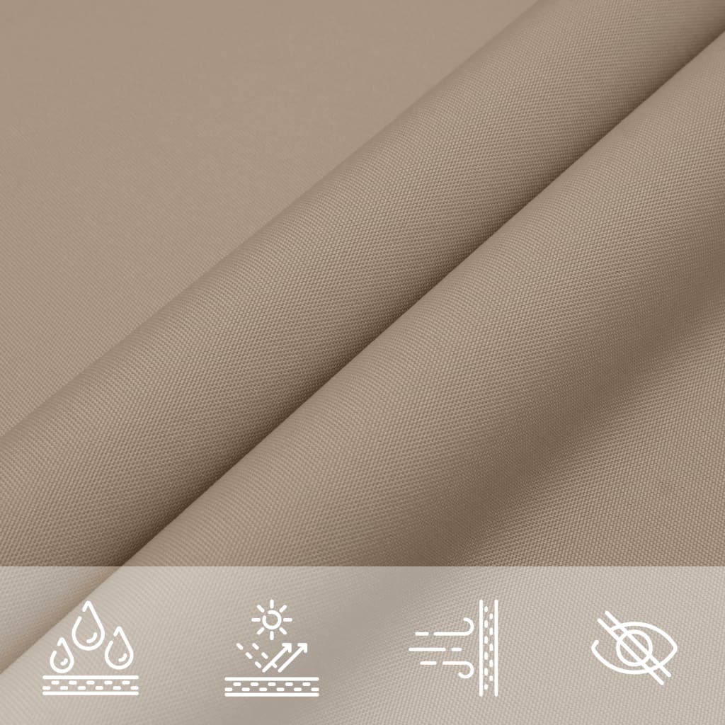 Triangular Garden Sail, Oxford Fabric, 3X3X3 M, Taupe