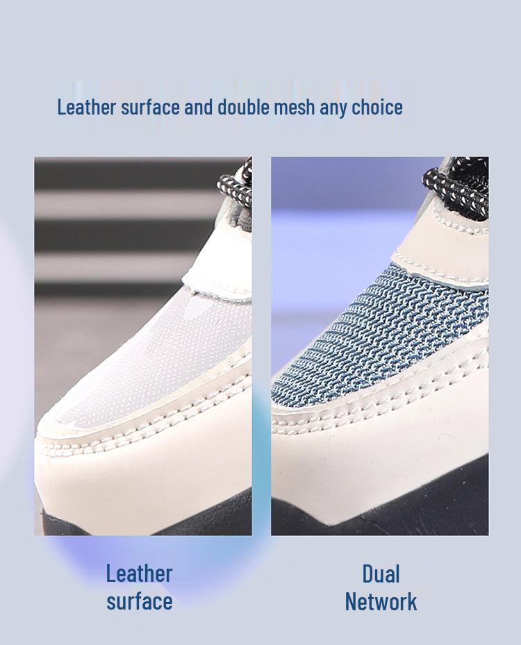 Andningsbara Halkfria Läder Löparskor för Pojkar för Vår och Höst