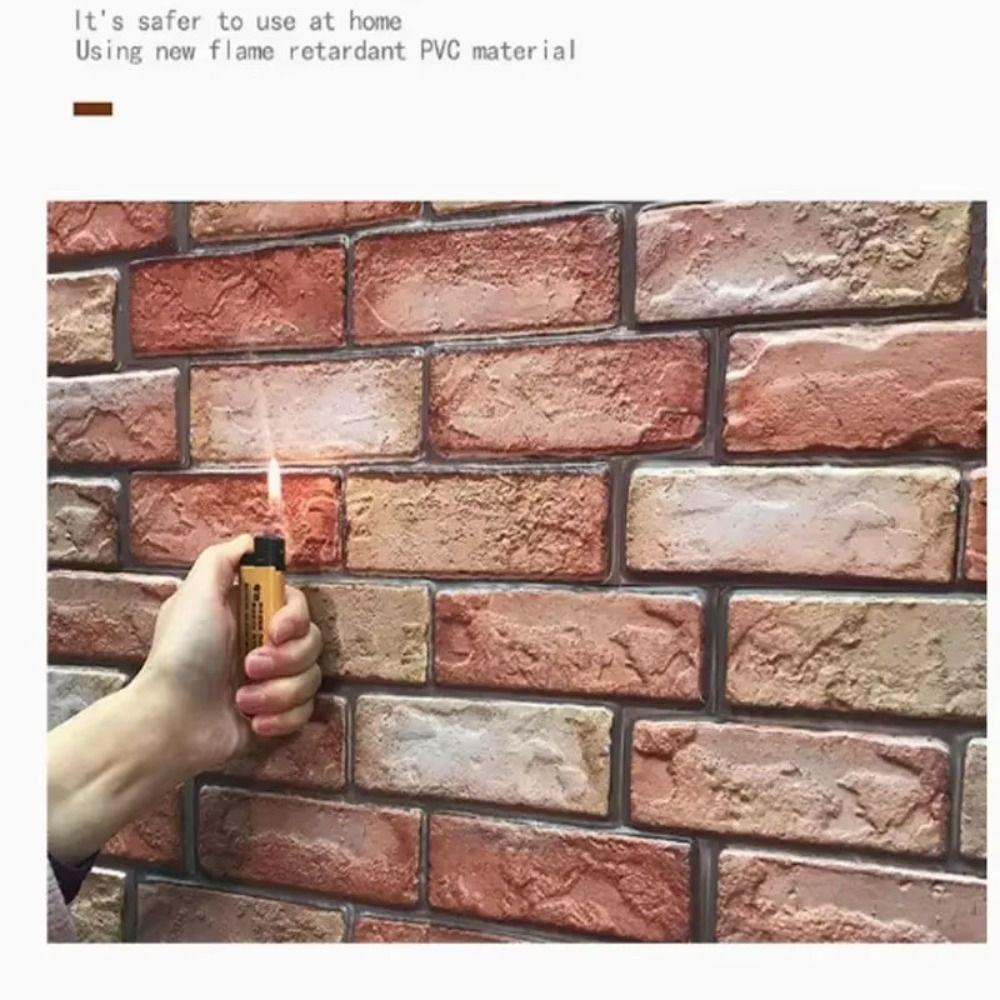10 Pcs Waterproof Wall Panels Brick Shape Home Decorative 2025 Stickers