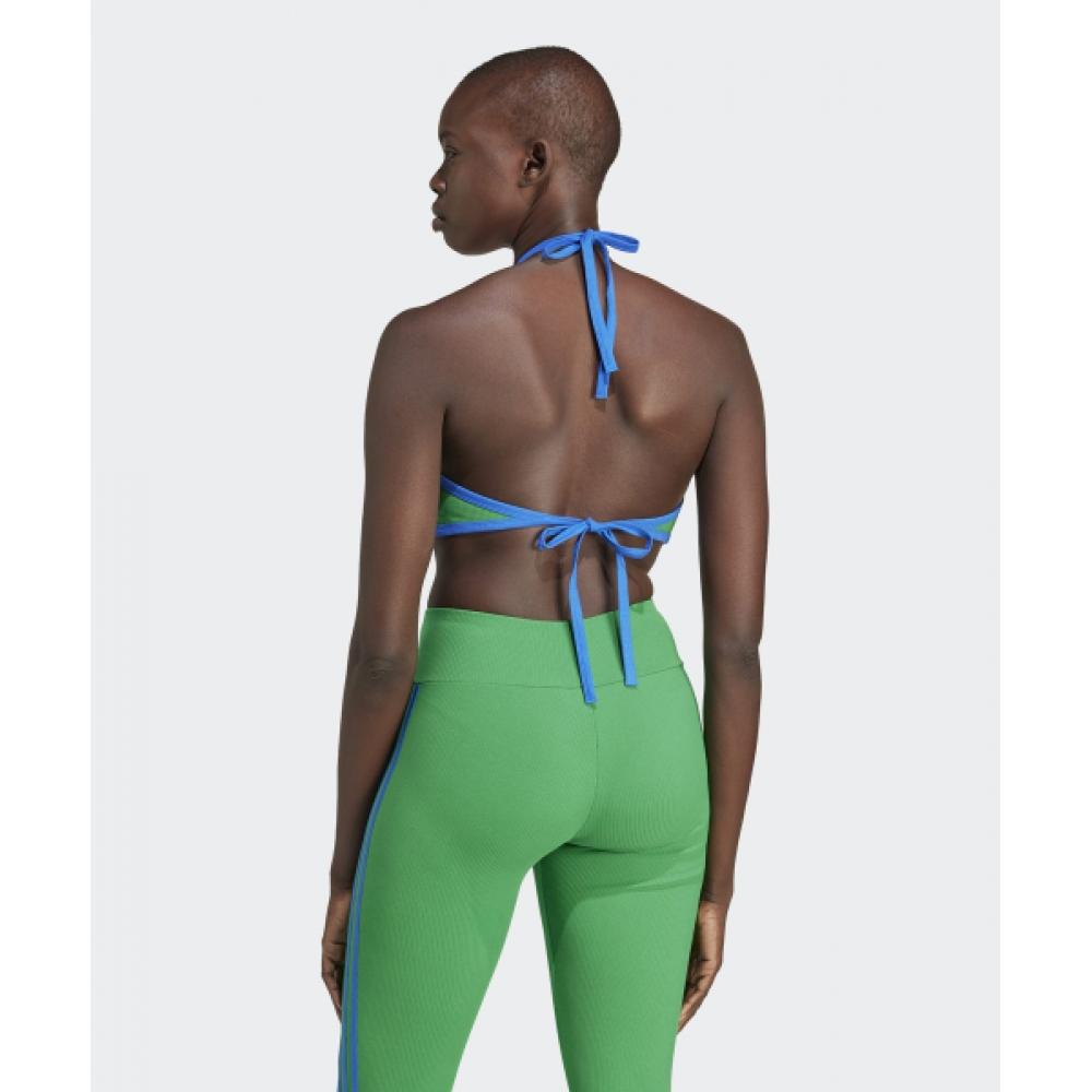 Adidas Rip Neck Top Green Jh0612