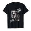 I Do Not Think Therefore I Do Not Am Funny Raccoon Meme Tshirt For Men Women 100 Cotton T Shirts Short Sleeve Tops 04062