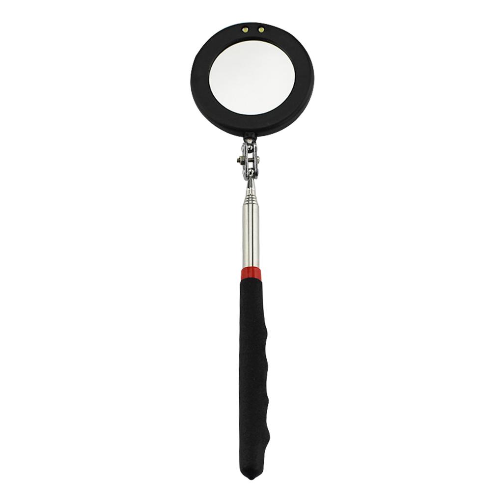 Upgraded Magnifying Telescoping Rectangular Inspection Mirror 11 To 34in Length