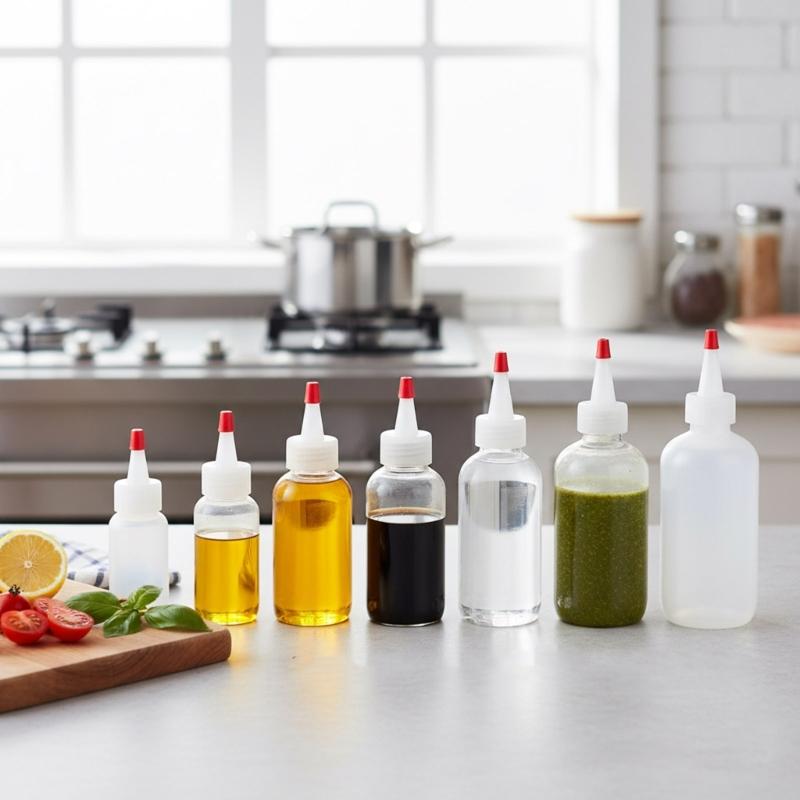 30 Leak proof Squeeze Bottles For Cooking Oil Vinegar Precise Dosing Kitchen Tool