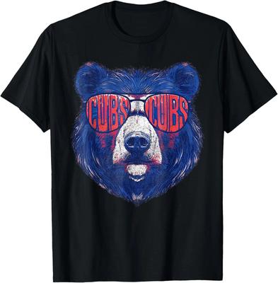 Bear Cubs Wearing Sunglasses Vintage Design Unisex T-Shirt