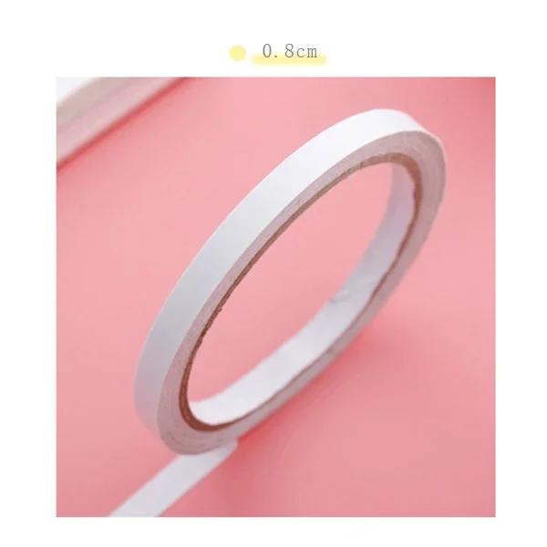 

9pcs 8m Double-Sided Adhesive Tape - 8mm Widths, White Super Strong Self-Adhesive for DIY Crafts & Stationery