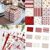 Festival Cartoon Reindeer Design Wrapping Sheets User Friendly Recyclable Paper For Christmas Parties Decorations