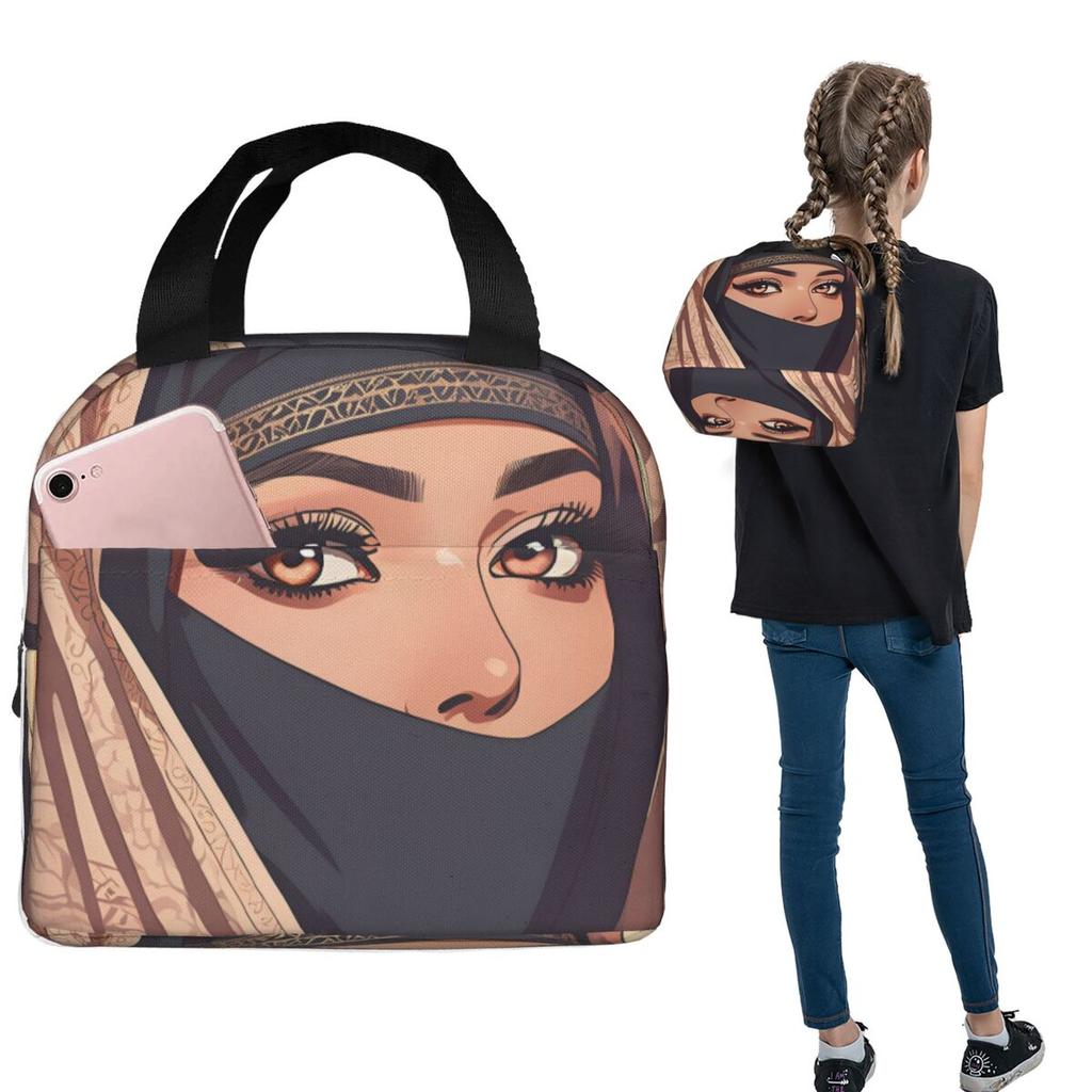 Saudi Women Insulated Lunch Bag for Women Kids Leakproof Food Boxes Thermal Lunch Box Tote