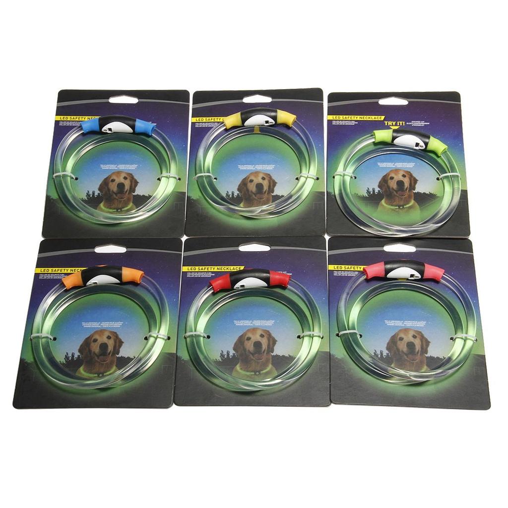 Helle Transparente PU Leuchtendes Hundehalsband für die Nacht