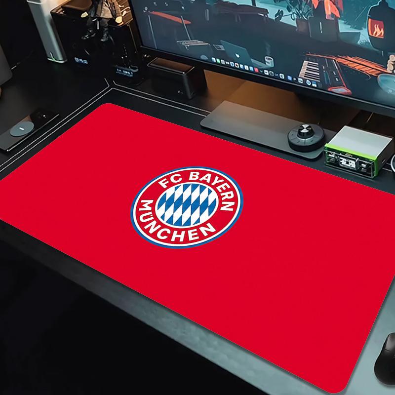 Tappetino per Mouse Colore FC Bayern Monaco Grande Cuscino per Tavolo da Gioco Antiscivolo Laptop Tablet Mousepad Grande Tappetino XXL Mini PC Playmat Con Bordo Lock