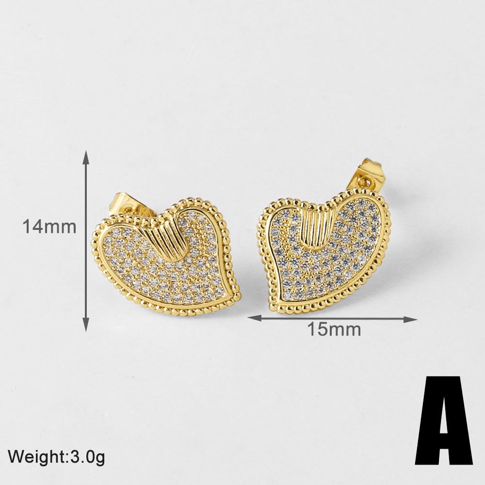 

ASJEWELRY Tiny CZ Crystal Tree of Life Earrings for Women Gold Plated Hoops Heart Earrings Small Jewelry Gifts ersu92