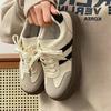 Versatile German training shoes for women in spring and summer 2025 thick soled white shoes  casual sports board shoes
