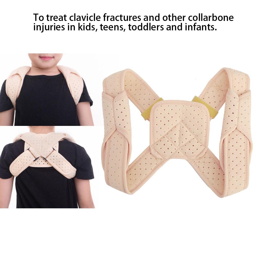 Kids Adjustable Therapy Posture Corrector Clavicle Support Back Brace Shoulder Belt (L)