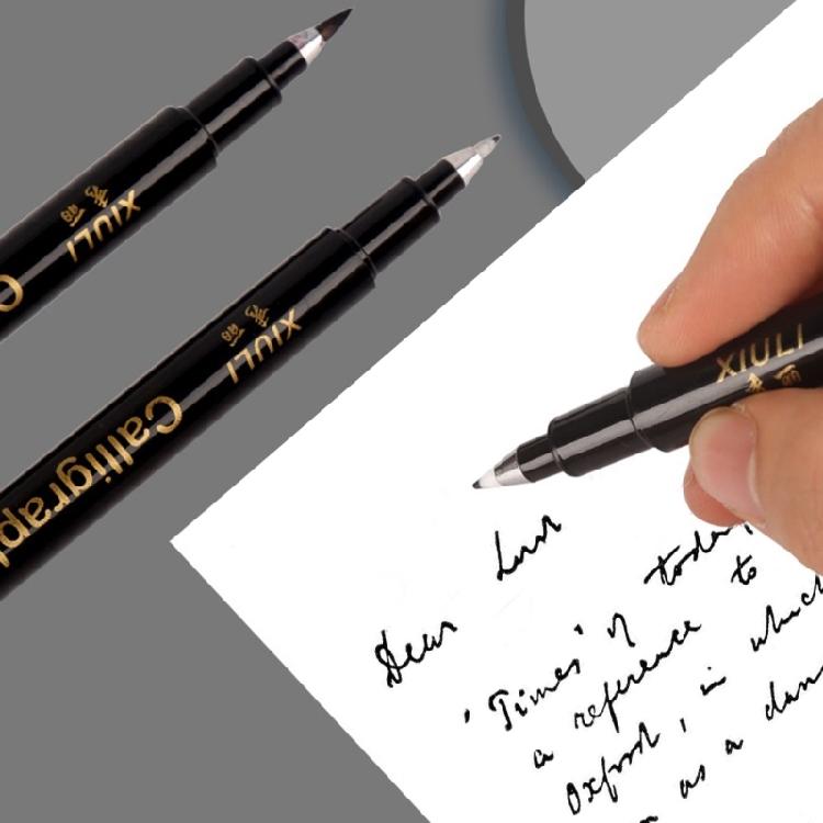 4Pcs Refillable Soft Grip Calligraphy Pen Set Includes 25ML Black Inks for Handwriting Sketching Art Illustrastions