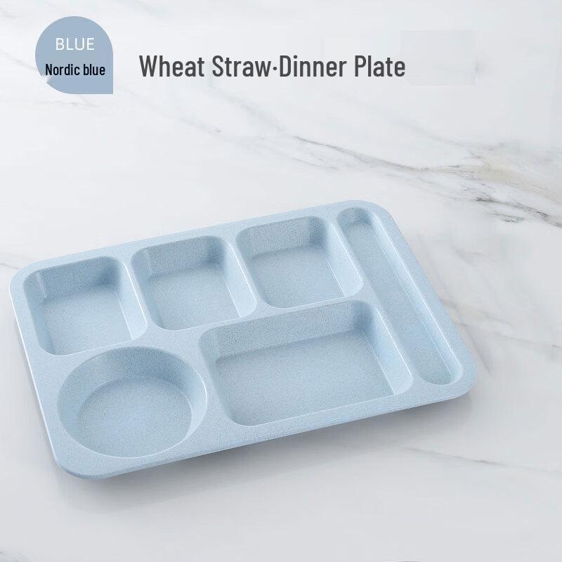 Wheat Straw Divided Meal Plate