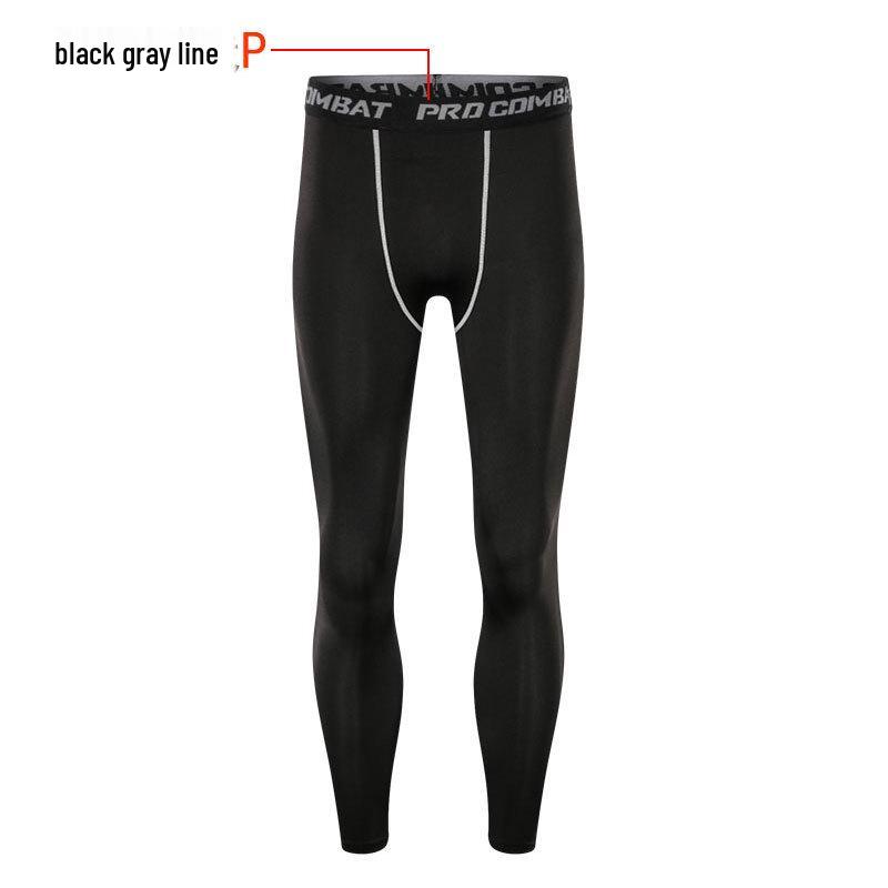 

Men s Quick-Dry High-Elastic Compression Running Tights XL