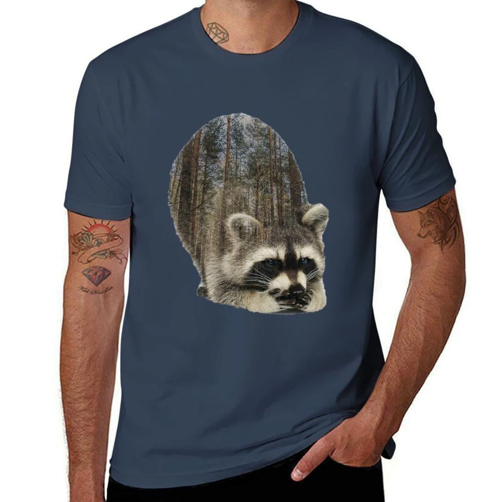 Mischievous Raccoon Tshirt Uv Protection Outdoor Tee Shirt