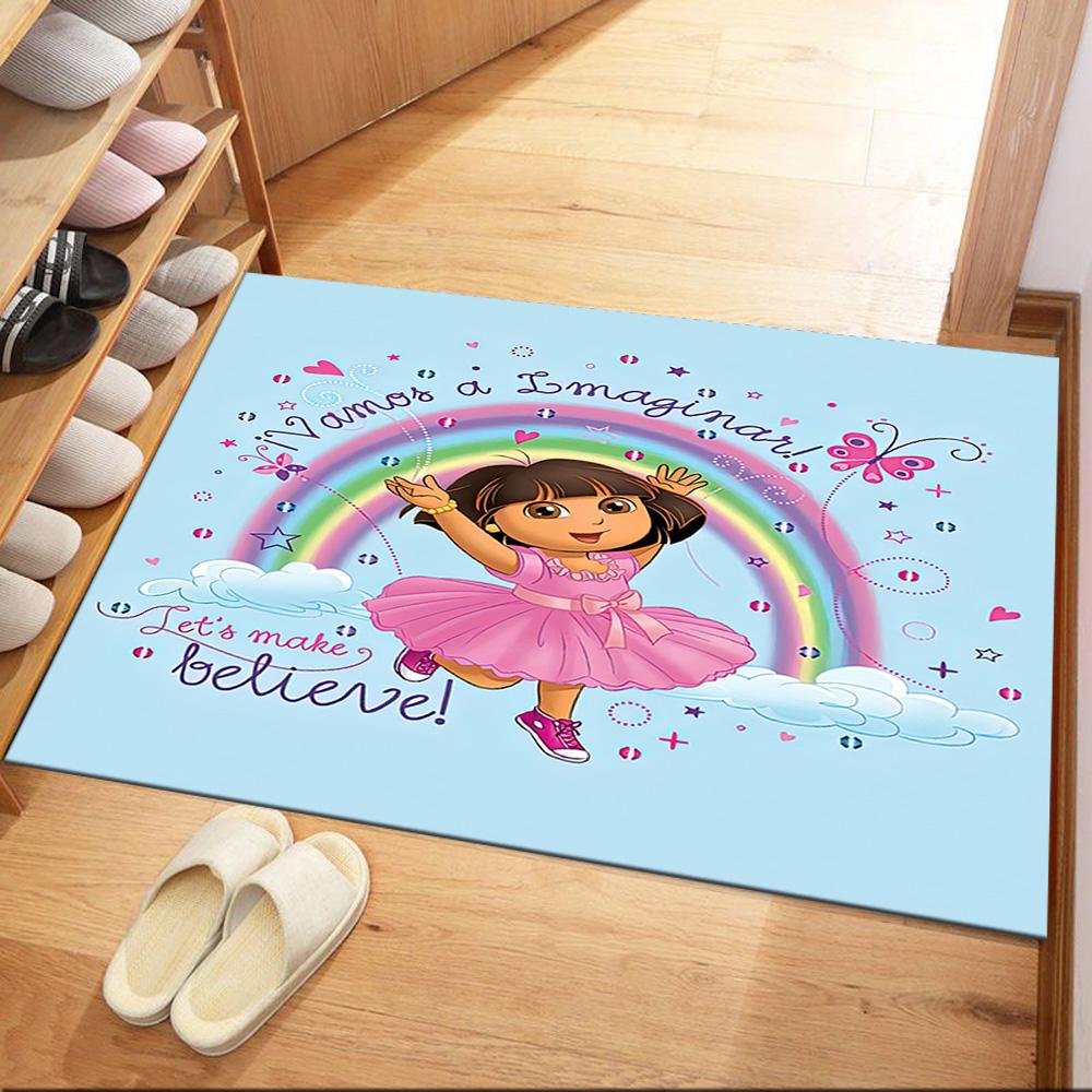 

Dora Tutu Tuesday Square rugs are a great choice for living rooms, bedrooms, home décor, and as gifts. 40cmx60cm