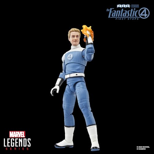 Marvel Legends Series Johnny Storm Fantastic Four: The First Steps Movie Collectible 6-Inch Action Figure Toy