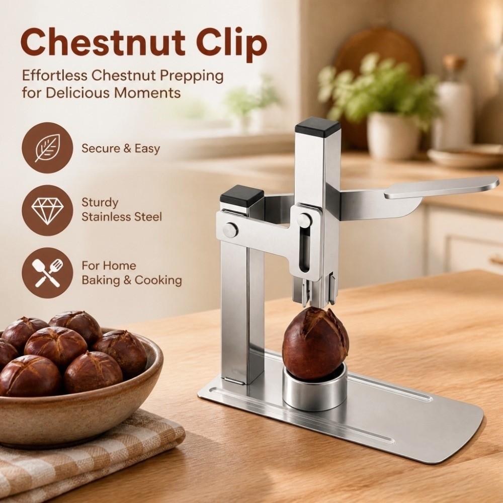 Labor-Saving Chestnut Peeler Stainless Steel Heavy-Duty Chestnut Cracker Walnut Clip Elderly