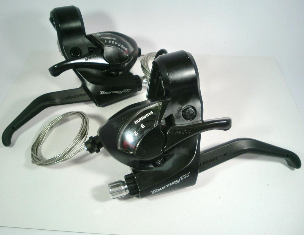 Shimano Shift Lever 2 Finger 3x8Speed Left and Right Set Black 933 ST-TX800-8R/L