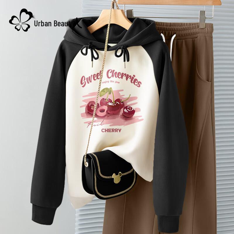 

Women s Raglan Sleeve Hooded Sweatshirt M