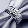 Luxurious Hand Jewelry European and American Popular Men's Zircon Diamond Ring
