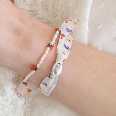Fabric Button Bracelet (3colors)