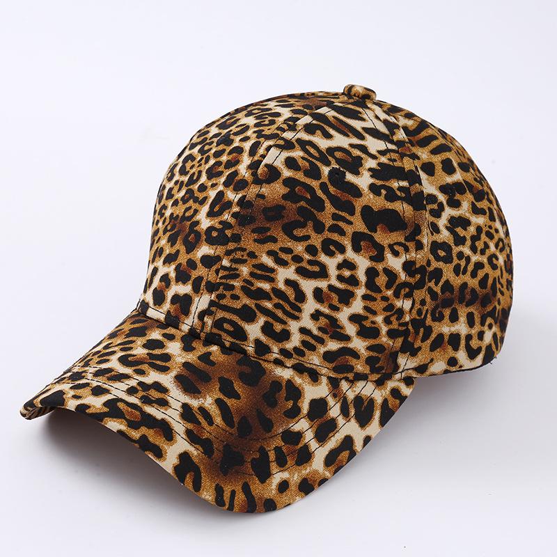 Women's Leopard Print Duckbill Cap - Breathable, Sun Protection for Outdoor Travels