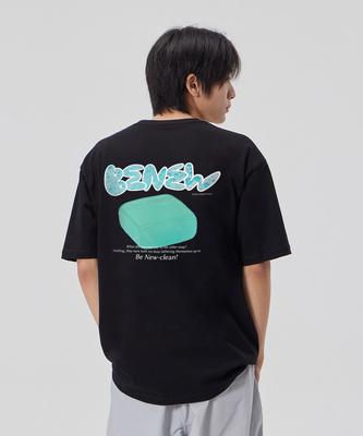 ASTRAL PROJECTION [Be New] Cotton Loose Fit Short Sleeve T-Shirt_Black