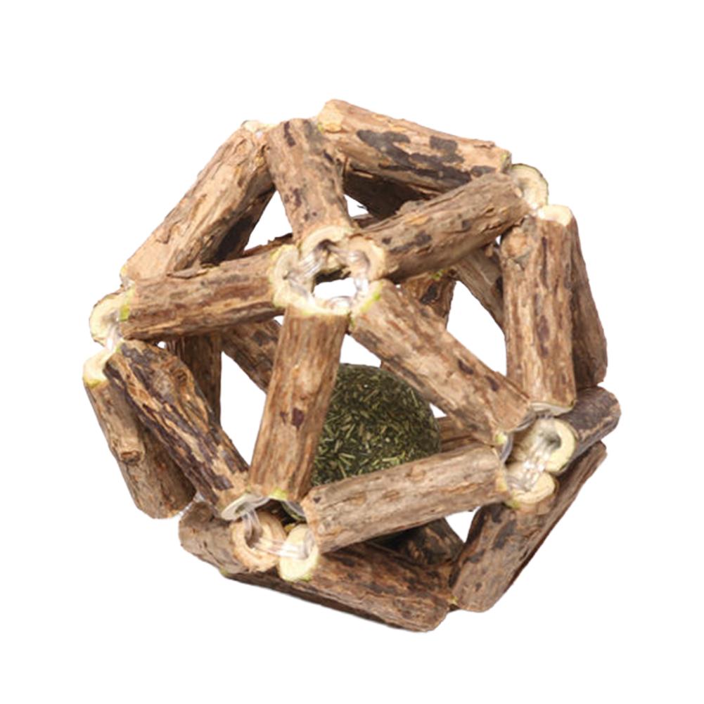 Catnip Toy Bell Ball Interactive Cat Teaser Stick Teeth Grinding Chewing Toy Self-Entertainment Cat Toy Supplies