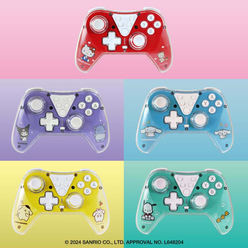 Allone Game Wireless Controller #Unipo Sanrio Characters Kuromi 15.5 x 6 x 10.5cm Compatible with Switch/Switch Lite/Organic EL Purple Both wired and
