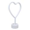 Neon Light LED Battery Powered Heart Shaped Light Sign with Base for Home Bedroom Wedding Birthday Party Decoration