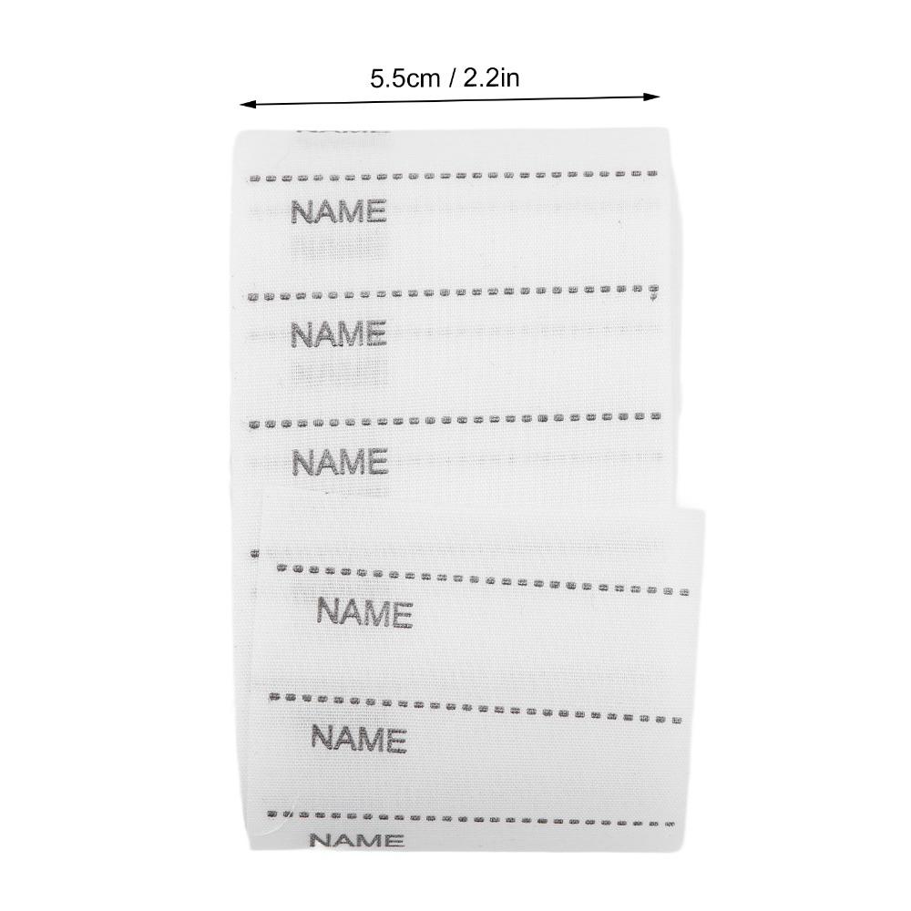 200pcs Iron On Woven Name Labels White Sew on Name Tags Iron On Clothing Labels For School Uniforms