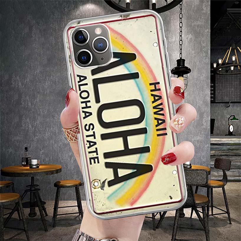 License New York Plate Number Soft Phone Case For IPhone 11 17 Air 16E 16 Pro Max 15 + 14 Plus 13 Mini 12 Apple 7 SE 8 Fundas Co