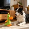 Pet Toy Cartoon Toucan Shape Plush Dogs Food Dispensing Toy with Sound Feature Bite-Resistant Relieves Boredom Pet Enrichment