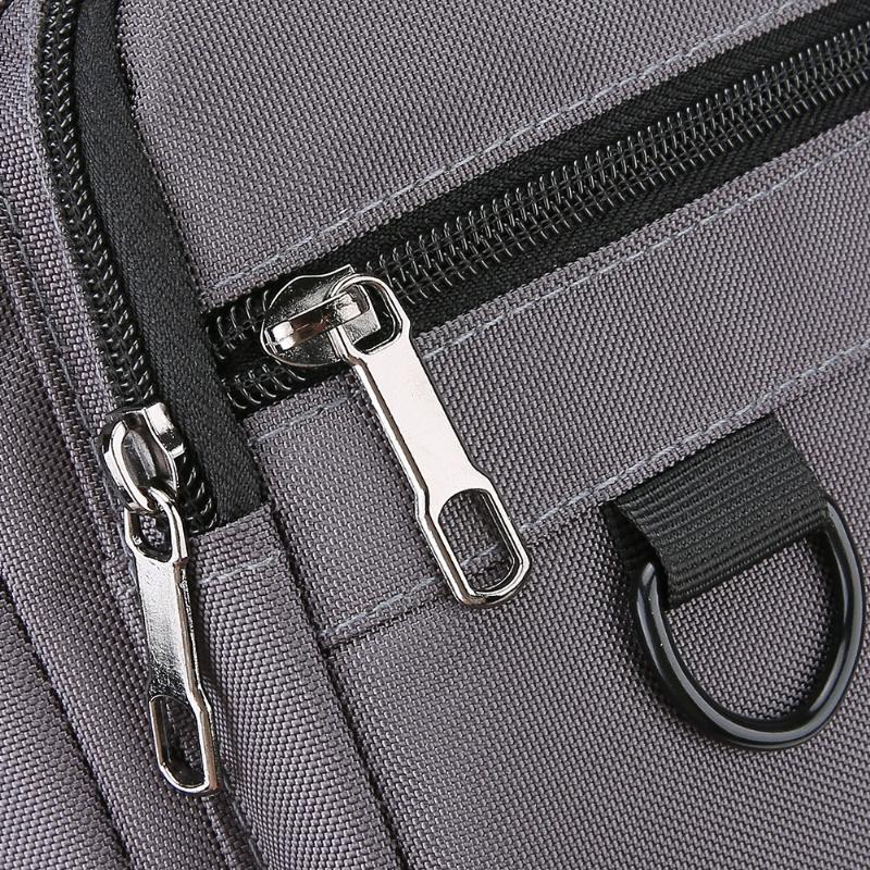 Pánská protikrádežová business taška přes rameno - Odolný kancelářský kufřík s více kapsami na zip