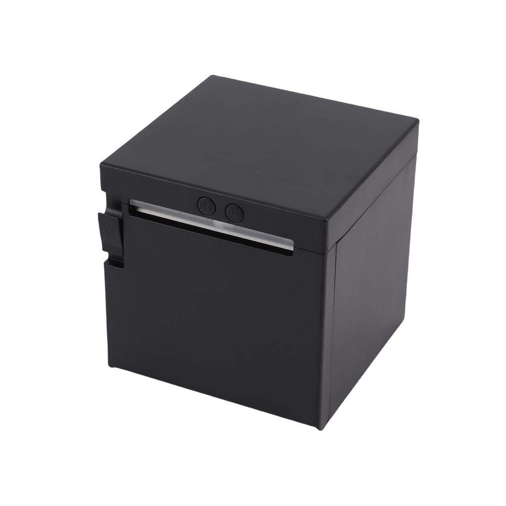 80mm Thermal Receipt Printer Desktop Printing Machine USB + WIFI + Ethernet Interface Large Capacity Paper Bin